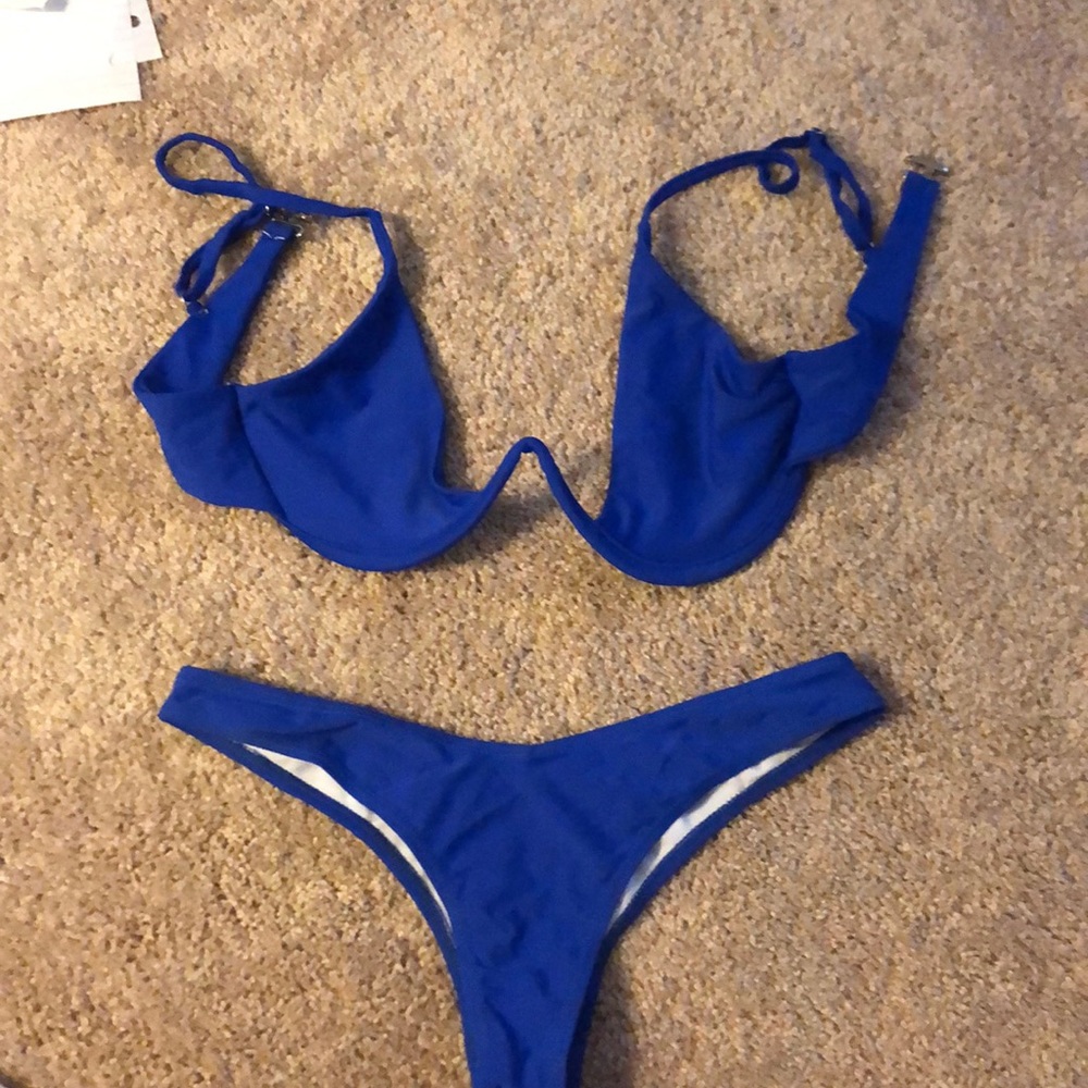 Blue bikini